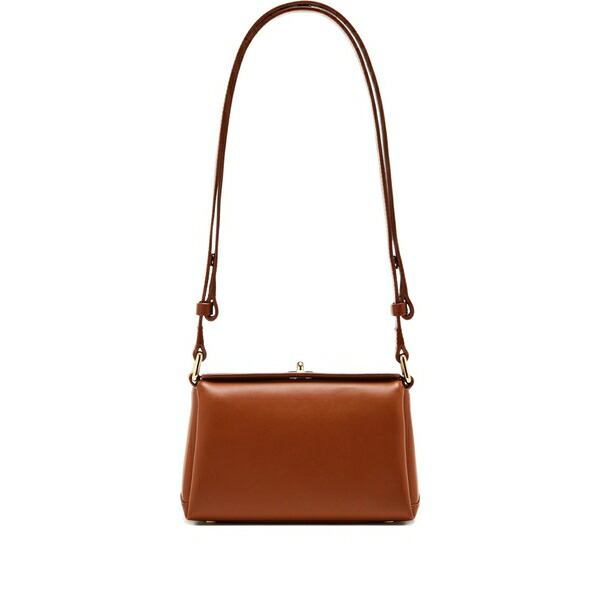 プランシー レディース ハンドバッグ バッグ Logo-detail mini bag Brown|asty