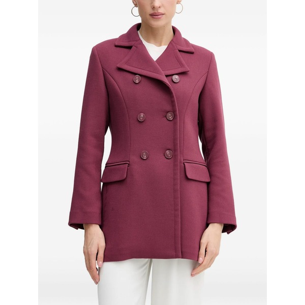 シスレー レディース コート アウター Double-breasted coat Red｜asty