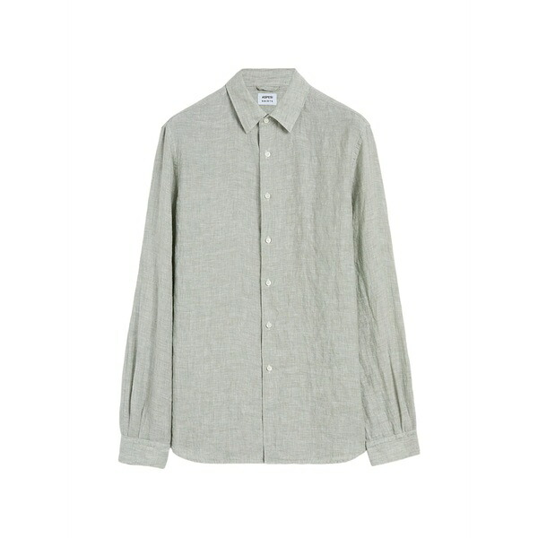 アスペジ メンズ シャツ トップス Button-up shirt Green｜asty