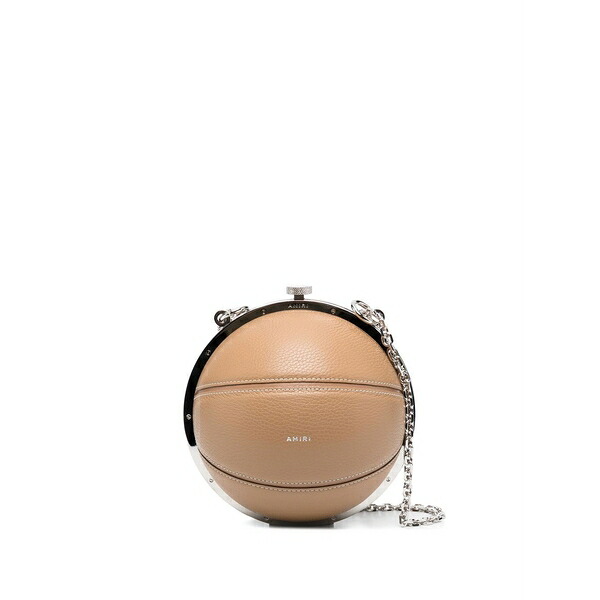 アミリ メンズ ショルダーバッグ 御徒面子 Basketball logo-print shoulder bag Neutrals