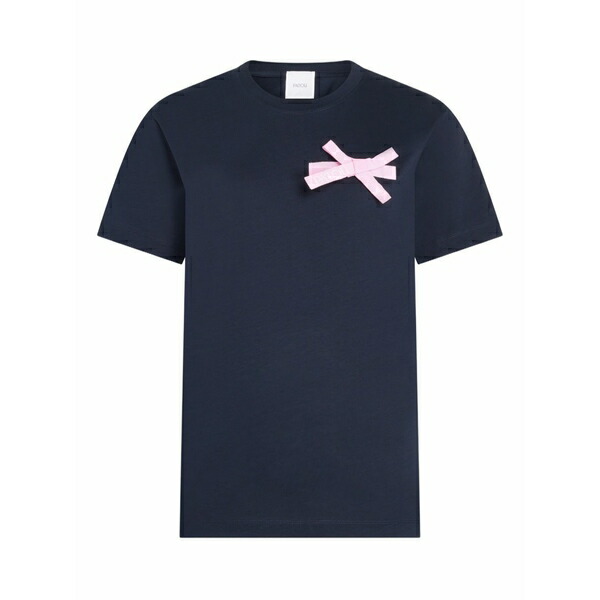 ジャンパトゥ レディース プルオーバー トップス Bow-detail t-shirt Blue