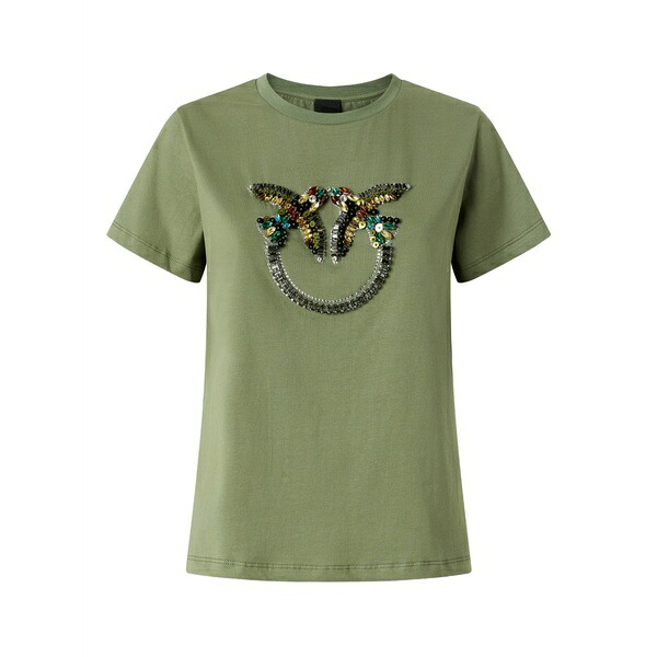 ピンコ レディース プルオーバー トップス Sequin-embellished t-shirt Green