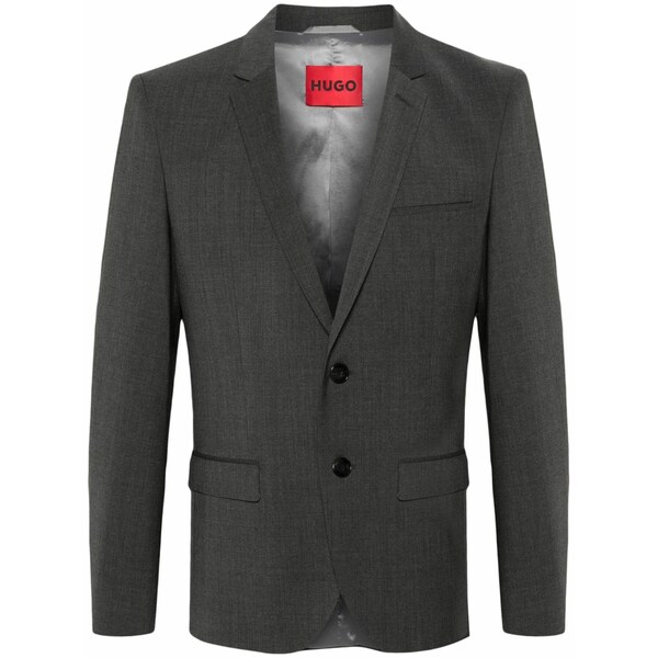 ボス メンズ ジャケット＆ブルゾン アウター Notched-lapels single-breasted blazer Grey｜asty