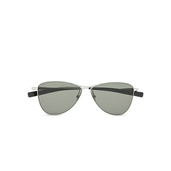 サンローラン アイウェア レディース サングラス＆アイウェア アクセサリー Pilot-frame sunglasses Silver｜asty