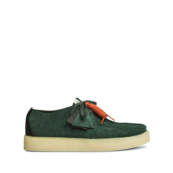 クラークス メンズ ブーツ シューズ Trek \"mid green suede\"" desert boots Green"