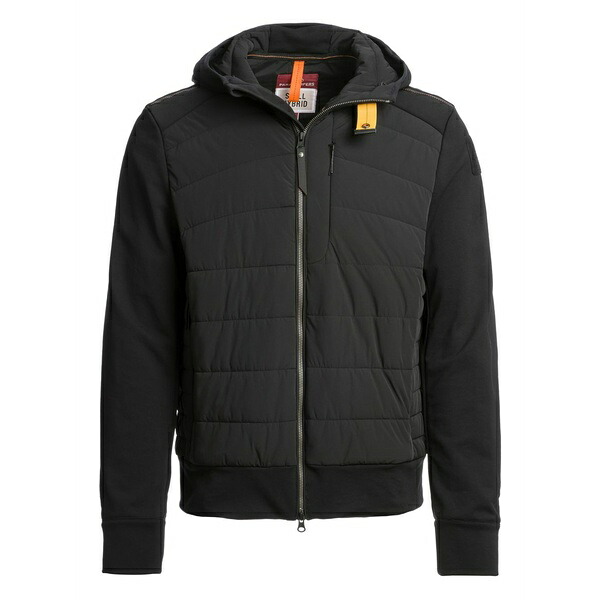 パラジャンパーズ メンズ ジャケット＆ブルゾン アウター Hooded quilted jacket Black｜asty