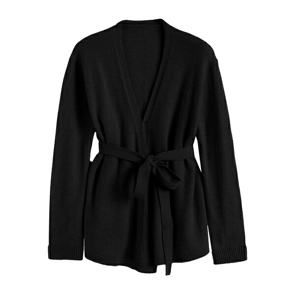 チンティアンドパーカー レディース ジレー アウター Wrap-style cardigan Black