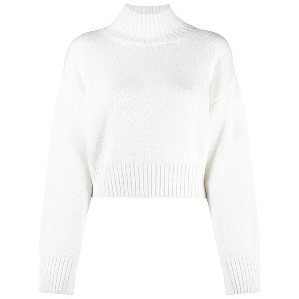 ファビアナ フィリッピ レディース ニット&セーター アウター Mock-neck wool jumper White｜asty
