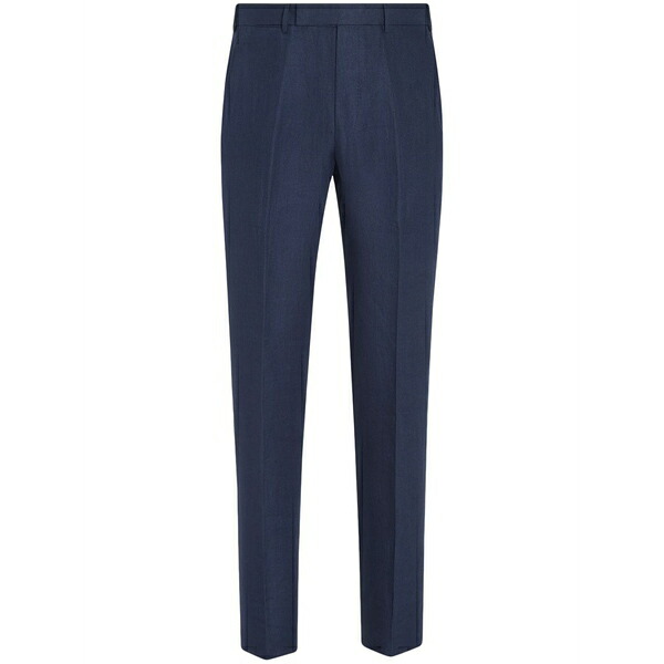 ゼニア メンズ カジュアルパンツ ボトムス Oasi tapered-leg linen trousers Blue｜asty 102,900円