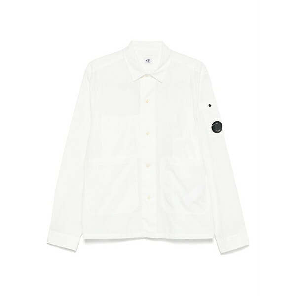 シーピーカンパニー メンズ シャツ トップス Popline overshirt White｜asty 50,880円