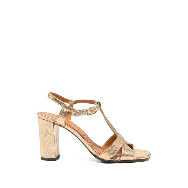 チエミハラ レディース サンダル シューズ T-strap buckle sandals Gold｜asty