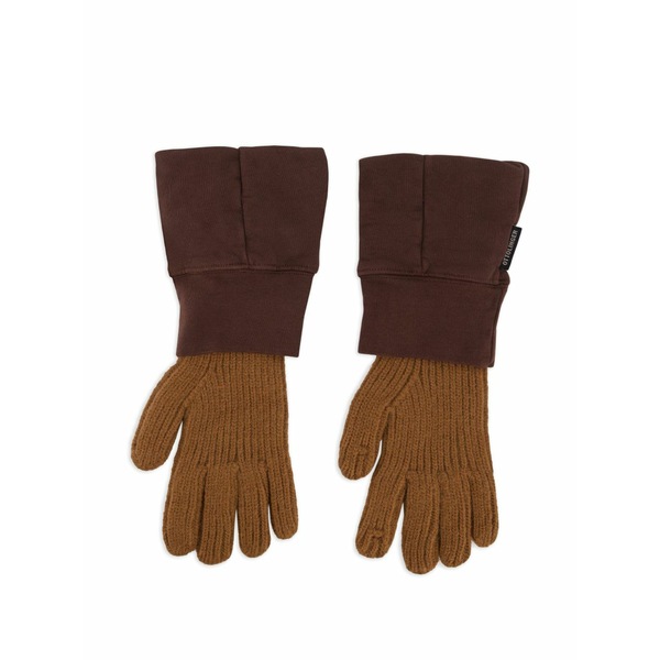 オットリンガー メンズ グローブ 添え物 Deconstructed sleeve gloves Brown