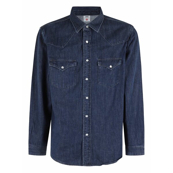 エドウィン メンズ シャツ トップス Denim shirt Blue