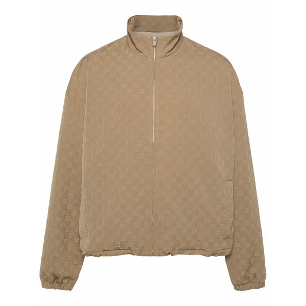 ミスビヘイブ メンズ ジャケット＆ブルゾン アウター Embossed-logo zip-up jacket Neutrals