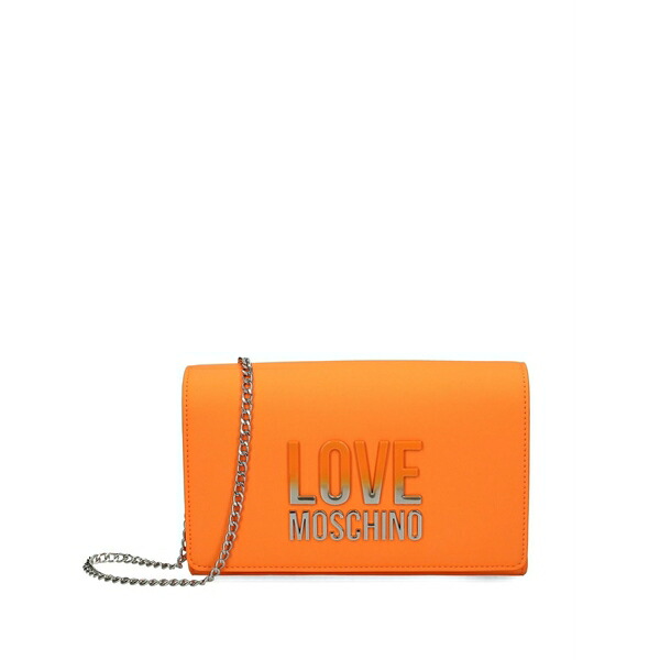 ラブ モスキーノ レディース ショルダーバッグ バッグ Logo-embellished crossbody bag Orange|asty