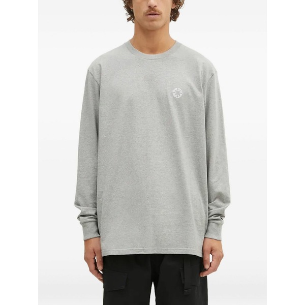 1017 蟻クス 9 エスエム メンズ プルオーバー トップス Long-sleeve cotton t-shirt Grey