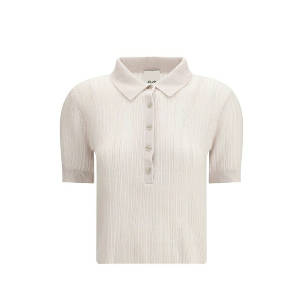アリュード レディース ポロシャツ トップス Polo neck short sleeve top Neutrals｜asty 44,880円
