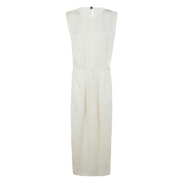 マリアカルデララ レディース ワンピース トップス Creased dress White｜asty