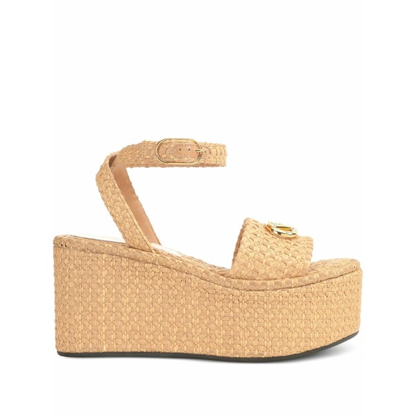 セルジオロッシ レディース サンダル シューズ Logo-plaque platform sandals Neutrals｜asty