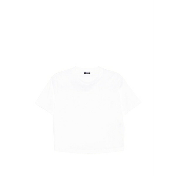 ヴェルサーチ レディース ティーシャツ トップス Logo t-shirt White レディースファッション-Tシャツ・カットソー-トップス