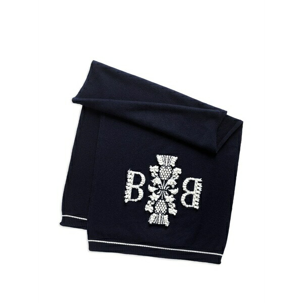 バリー レディース えり巻き・袈裟・えり巻き 付属物 Cashmere scarf with 3d logo Blue