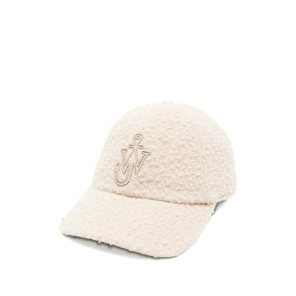 J.W.アンダーソン メンズ 帽子 アクセサリー Anchor logo baseball cap Neutrals｜asty