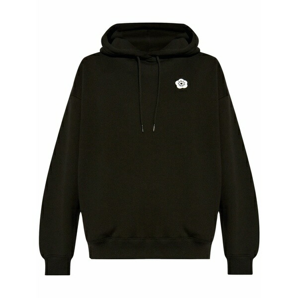 ケンゾー レディース パーカー・スウェットシャツ アウター Boke flower cotton hoodie Black