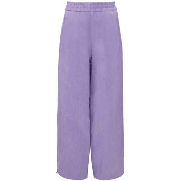 J.W.アンダーソン レディース カジュアルパンツ ボトムス Drawstring-hem wide-leg trousers Purple｜asty