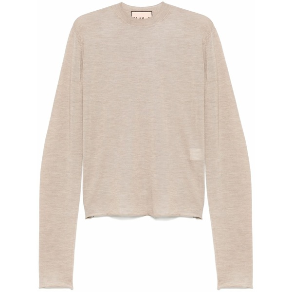 プランシー レディース 編み物\u0026スウェーター アウター Cashmere sweater Neutrals