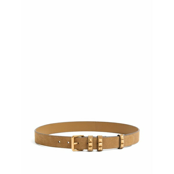 ヴァレンティノ ガラヴァーニ レディース 三尺帯 付属物 Flaneuse rockstud-embellished suede belt Neutrals