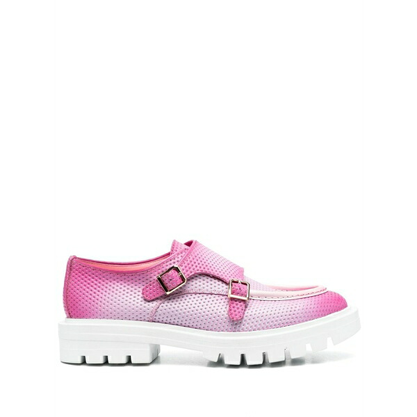 サントーニ レディース スリッポン・ローファー シューズ Leather double-buckle loafers Pink