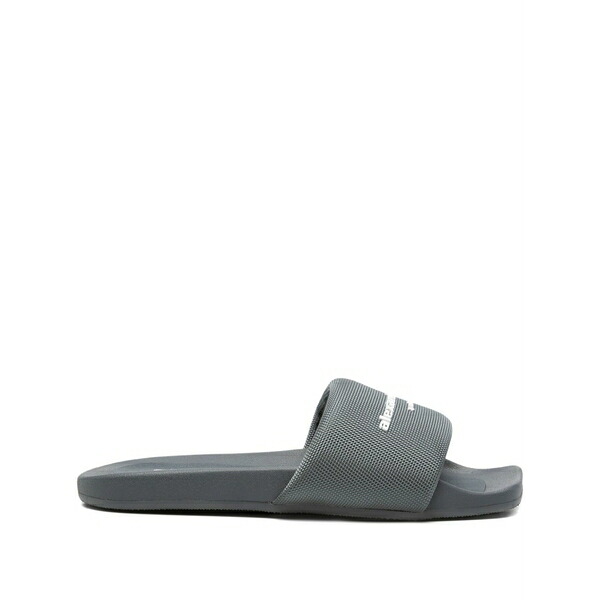 アレキサンダーワン レディース サンダル シューズ Logo strap slides Grey|asty