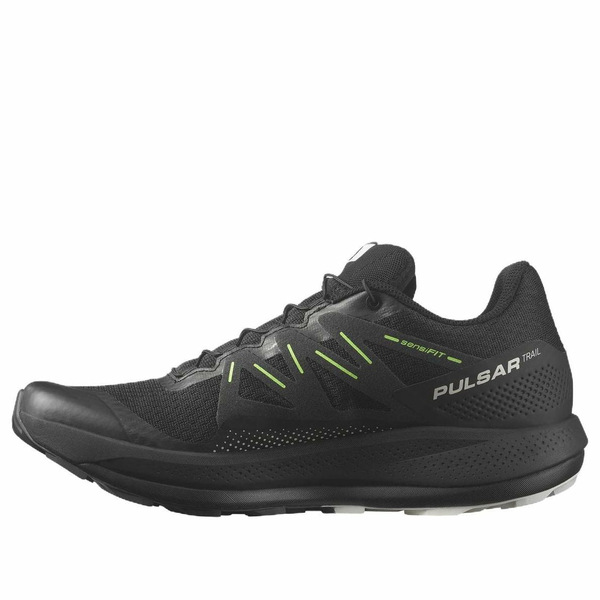 SALOMON サロモン メンズ スニーカー 【SALOMON Pulsar Trail \u0027Black Green\u0027 473852】  大いさ US_10.5(28.5珊) 靴-スニーカー-メンズ靴