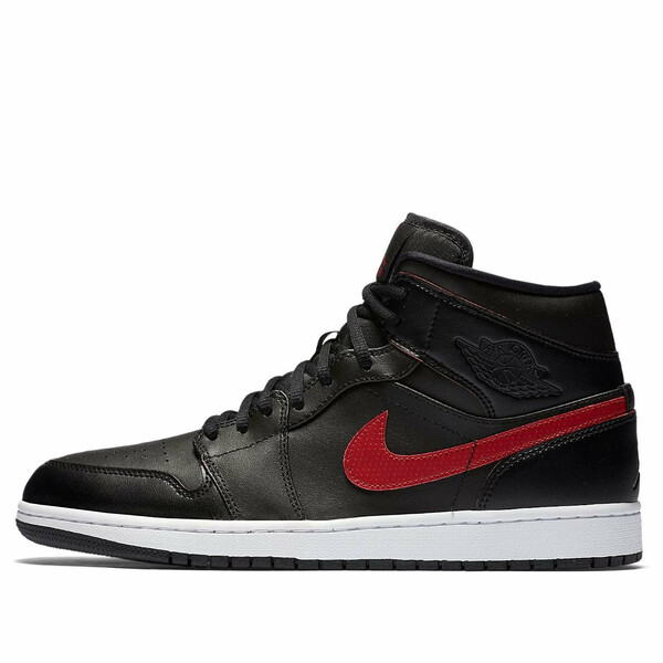 Jordan ジョーダン メンズ スニーカー 【Air Jordan 1 Retro Mid 'Black Team Red' 554724-009】 サイズ US_8(26.0cm)|asty