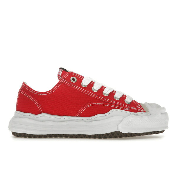 Maison Mihara Yasuhiro ミハラヤスヒロ メンズ スニーカー  【Maison Mihara Yasuhiro Hank OG Sole Canvas Low Red】  大いさ US_7(25.0糎) Red スニーカー-メンズ靴-靴