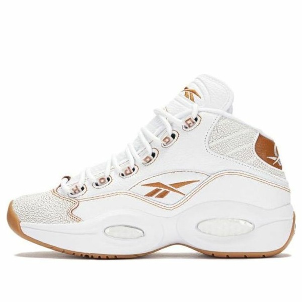 Reebok リーボック メンズ スニーカー 【Reebok Question Midv 'White Brown' 100033893】 サイズ US_6(24.0cm)|asty