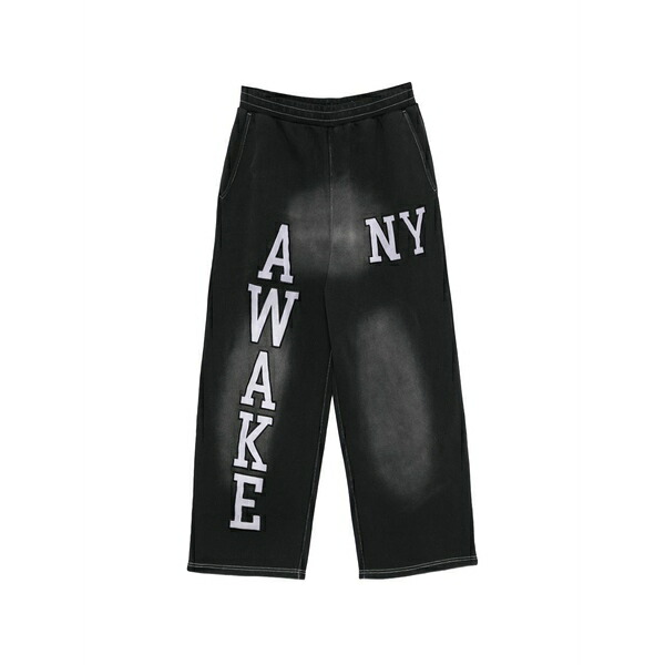 アウェイクニューヨーク メンズ カジュアルパンツ ボトムス Letter appliqu茫漏s trousers Black｜asty