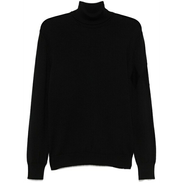 バランタイン メンズ ニット&セーター アウター Turtleneck sweater Black|asty