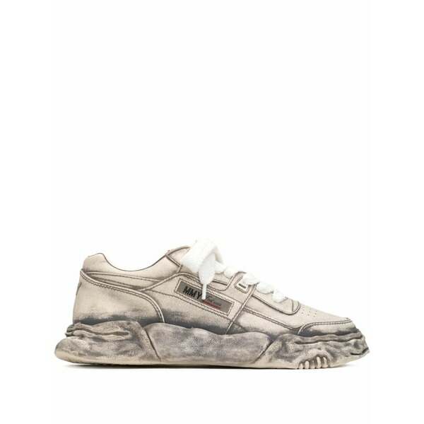 ミハラヤスヒロ メンズ スニーカー シューズ Leather sneakers  Grey