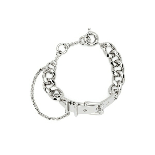 アクネ ストゥディオズ メンズ ブレスレット・バングル・アンクレット 付属物 Buckle chain bracelet Silver