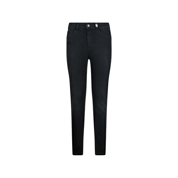 リュージョー レディース デニムパンツ ボトムス Five-pocket skinny jeans Black｜asty