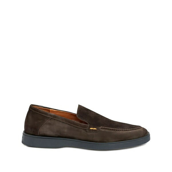 ロイド メンズ スリッポン・ローファー シューズ Hutching suede slip-on loafers Brown
