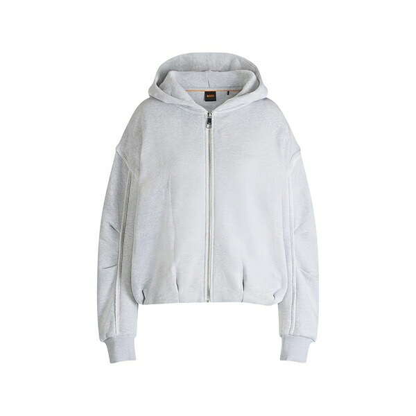雇い主 レディース パーカー・スウェットシャツ アウター Zip-up hoodie Grey