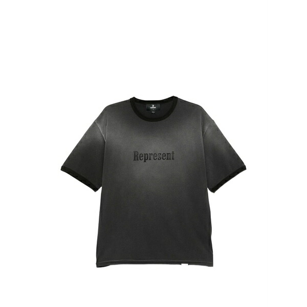 リプレゼント メンズ プルオーバー トップス Logo-detail t-shirt Grey