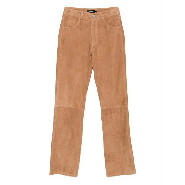 アルマ レディース カジュアルパンツ ボトムス Suede pocket trousers Brown｜asty