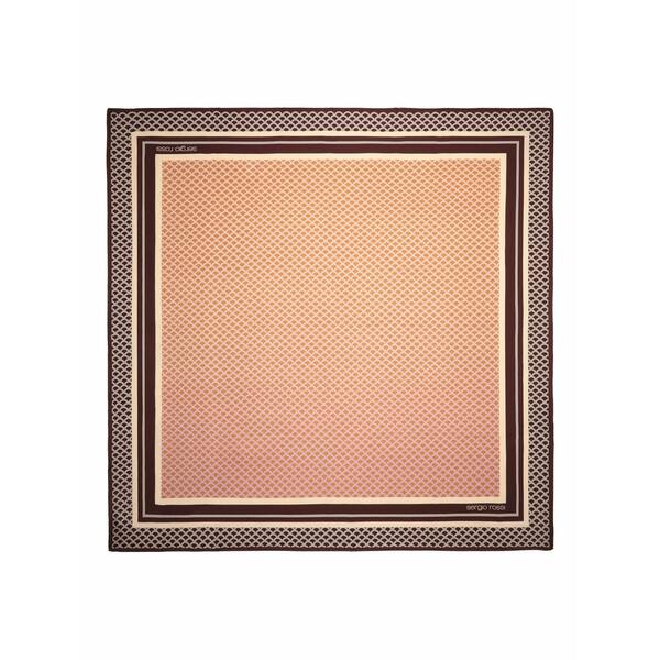 セルジオロッシ レディース えり巻き・袈裟・えり巻き 付属品 Scale-pattern silk scarf Brown