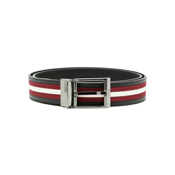 バリー メンズ 胴締め 佩び物 Leather belt Black