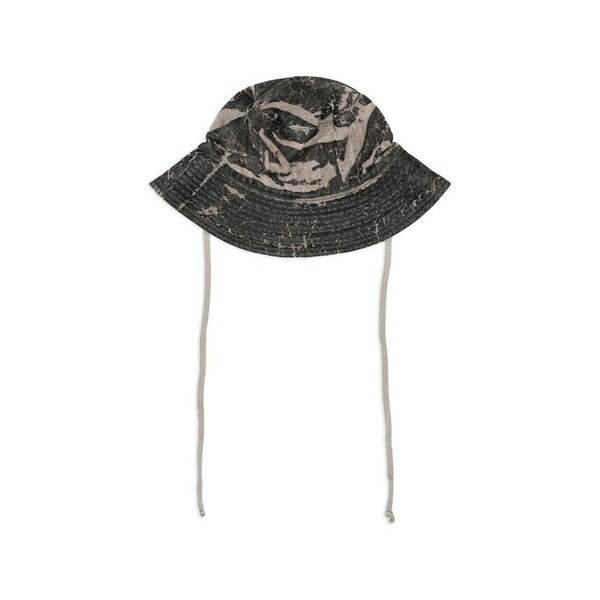リックオウエンス メンズ かぶり笠 添え物 Gilligan bucket hat Black