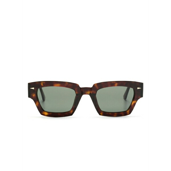 アレム メンズ サングラス・アイウェア アクセサリー Magenta rectangle-frame sunglasses Brown|asty