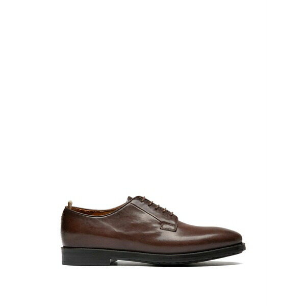 オフィチーネ 創造的 メンズ お召しものシューズ シューズ Leather derby shoes Brown
